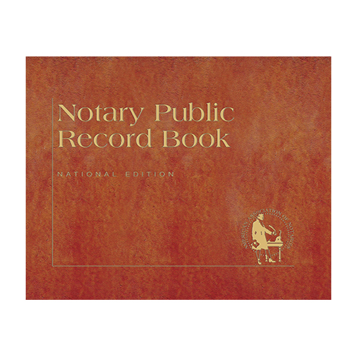 North Dakota Notary Public Journal (Record Book) - Traditional Brown Cover